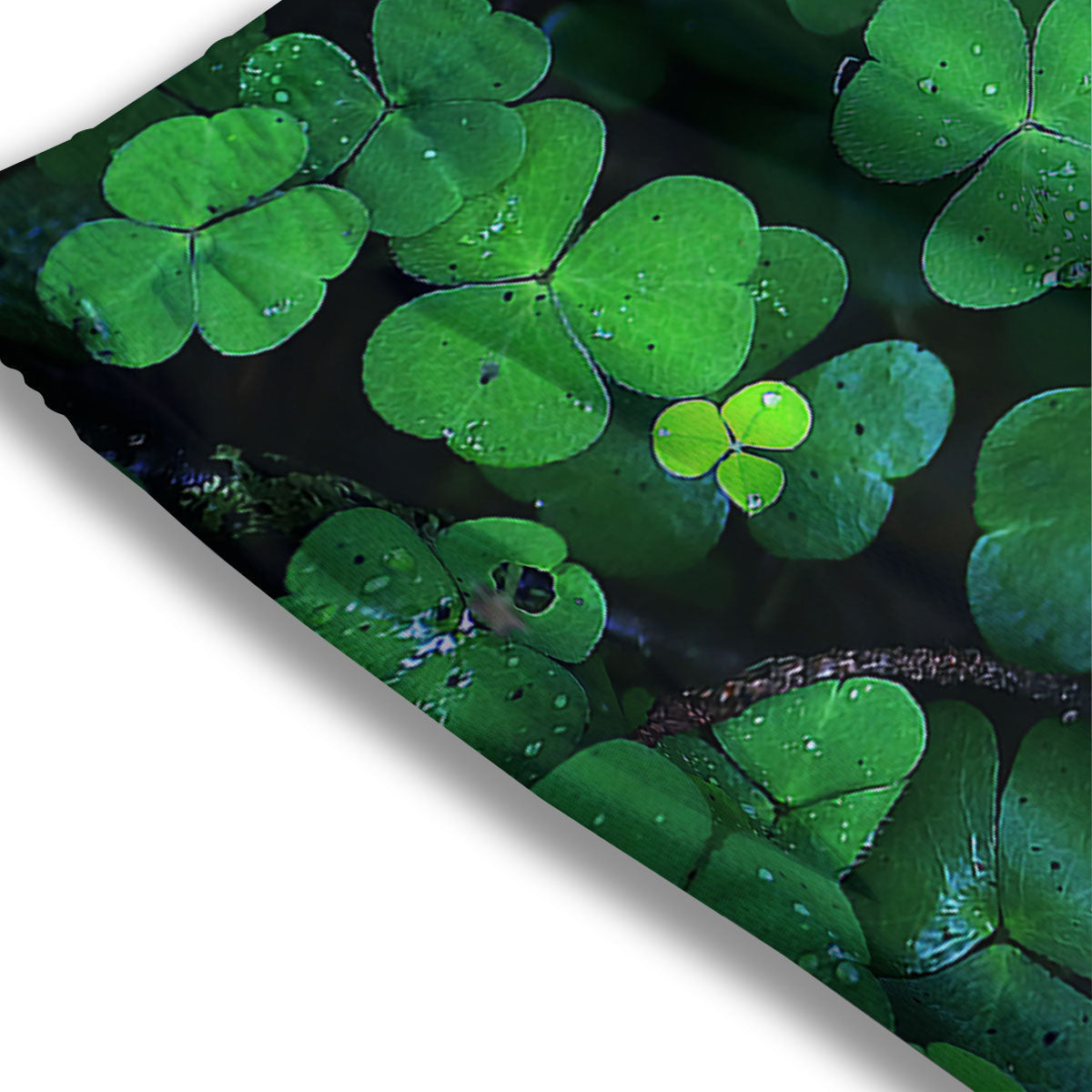 St. Patrick's Day Shamrock Clover Print Mesh Shorts