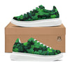 St. Patrick's Day Shamrock Clover Print Platform Shoes-grizzshop