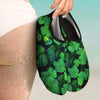 St. Patrick's Day Shamrock Clover Print Water Shoes-grizzshop