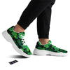 St. Patrick's Day Shamrock Clover Print White Chunky Shoes-grizzshop