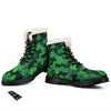 St. Patrick's Day Shamrock Clover Print Winter Boots-grizzshop