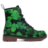 St. Patrick's Day Shamrock Clover Print Work Boots-grizzshop