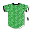 St. Patrick's Day Shamrock Leaf Print Pattern Baseball Jersey-grizzshop