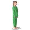 St. Patrick's Day Shamrock Leaf Print Pattern Kid's Pajamas-grizzshop