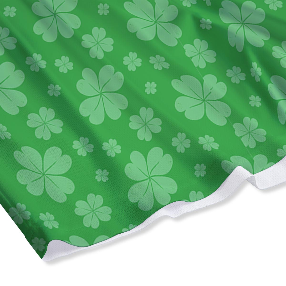 St. Patrick's Day Shamrock Leaf Print Pattern Mesh Shorts