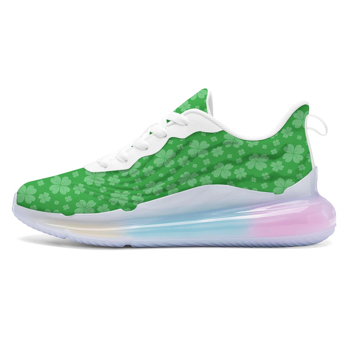 St. Patrick's Day Shamrock Leaf Print Pattern Running Sneakers-grizzshop