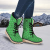 St. Patrick's Day Shamrock Leaf Print Pattern Snow Boots-grizzshop