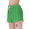 St. Patrick's Day Shamrock Leaf Print Pattern Women's Shorts-grizzshop