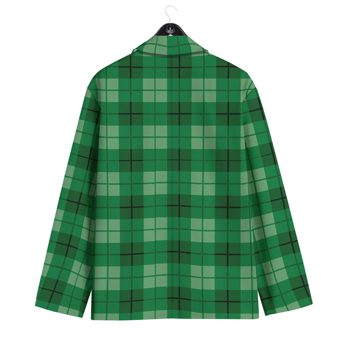 St. Patrick's Day Shamrock Plaid Print Pattern Men's Sport Coat-grizzshop