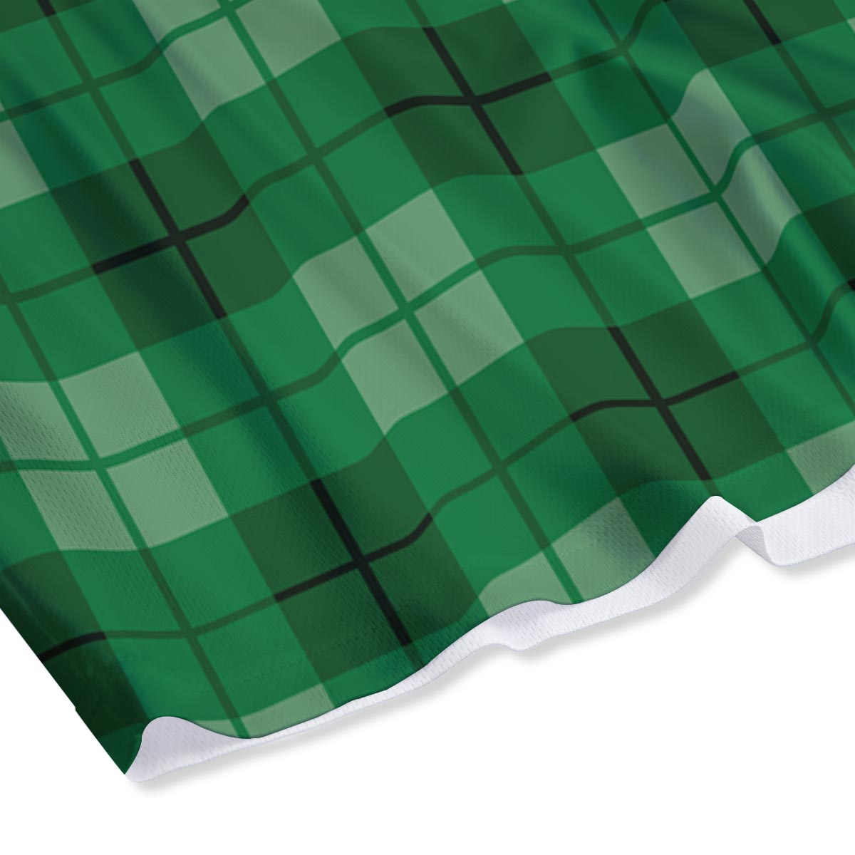 St. Patrick's Day Shamrock Plaid Print Pattern Mesh Shorts