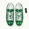 St. Patrick's Day Shamrock Plaid Print Pattern Platform Shoes-grizzshop