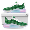 St. Patrick's Day Shamrock Plaid Print Pattern Running Sneakers-grizzshop