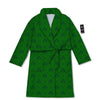 St. Patrick's Day Shamrock Print Pattern Bathrobe-grizzshop