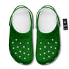 St. Patrick's Day Shamrock Print Pattern Clog-grizzshop