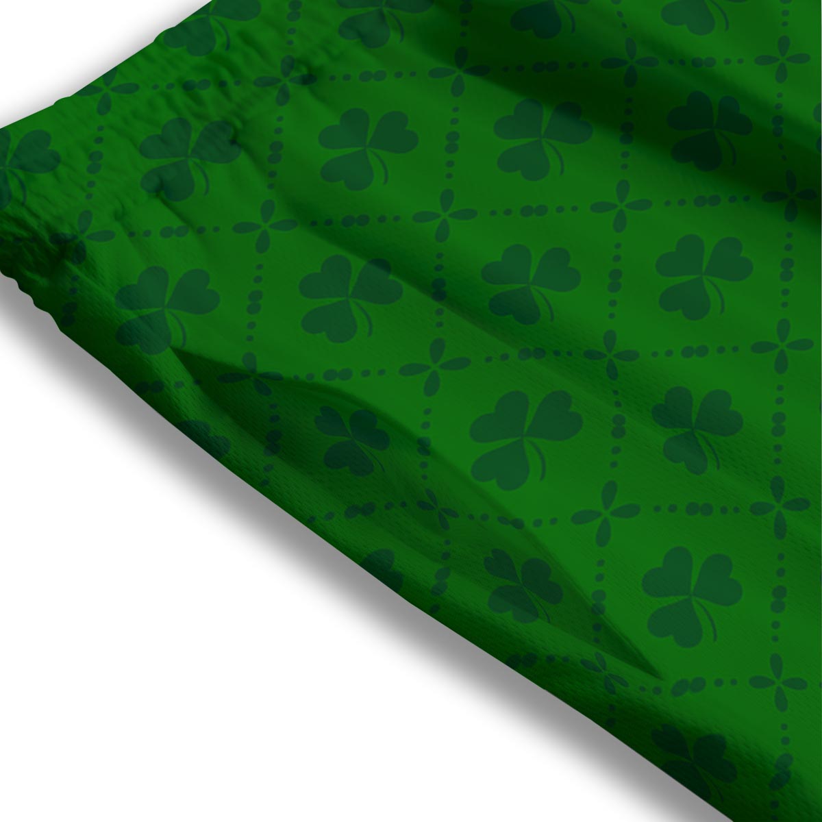 St. Patrick's Day Shamrock Print Pattern Mesh Shorts