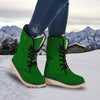 St. Patrick's Day Shamrock Print Pattern Snow Boots-grizzshop