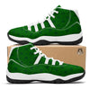 St. Patrick's Day Shamrock Print Pattern White Bball Shoes-grizzshop