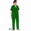 St. Patrick's Day Shamrock Print Pattern Women's Pajamas Set-grizzshop