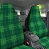 St. Patrick's Day Shamrock Tartan Print Pattern Car Seat Covers-grizzshop