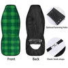 St. Patrick's Day Shamrock Tartan Print Pattern Car Seat Covers-grizzshop