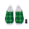 St. Patrick's Day Shamrock Tartan Print Pattern Nurse Shoes-grizzshop