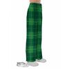 St. Patrick's Day Shamrock Tartan Print Pattern Pajama Pants-grizzshop