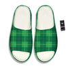 St. Patrick's Day Shamrock Tartan Print Pattern Sandals-grizzshop