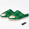 St. Patrick's Day Shamrock Tartan Print Pattern Sandals-grizzshop