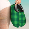 St. Patrick's Day Shamrock Tartan Print Pattern Water Shoes-grizzshop