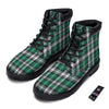 St. Patrick's Day Tartan Shamrock Print Pattern Boots-grizzshop