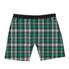 St. Patrick's Day Tartan Shamrock Print Pattern Boxer Briefs-grizzshop