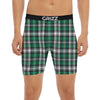 St. Patrick's Day Tartan Shamrock Print Pattern Boxer Briefs-grizzshop