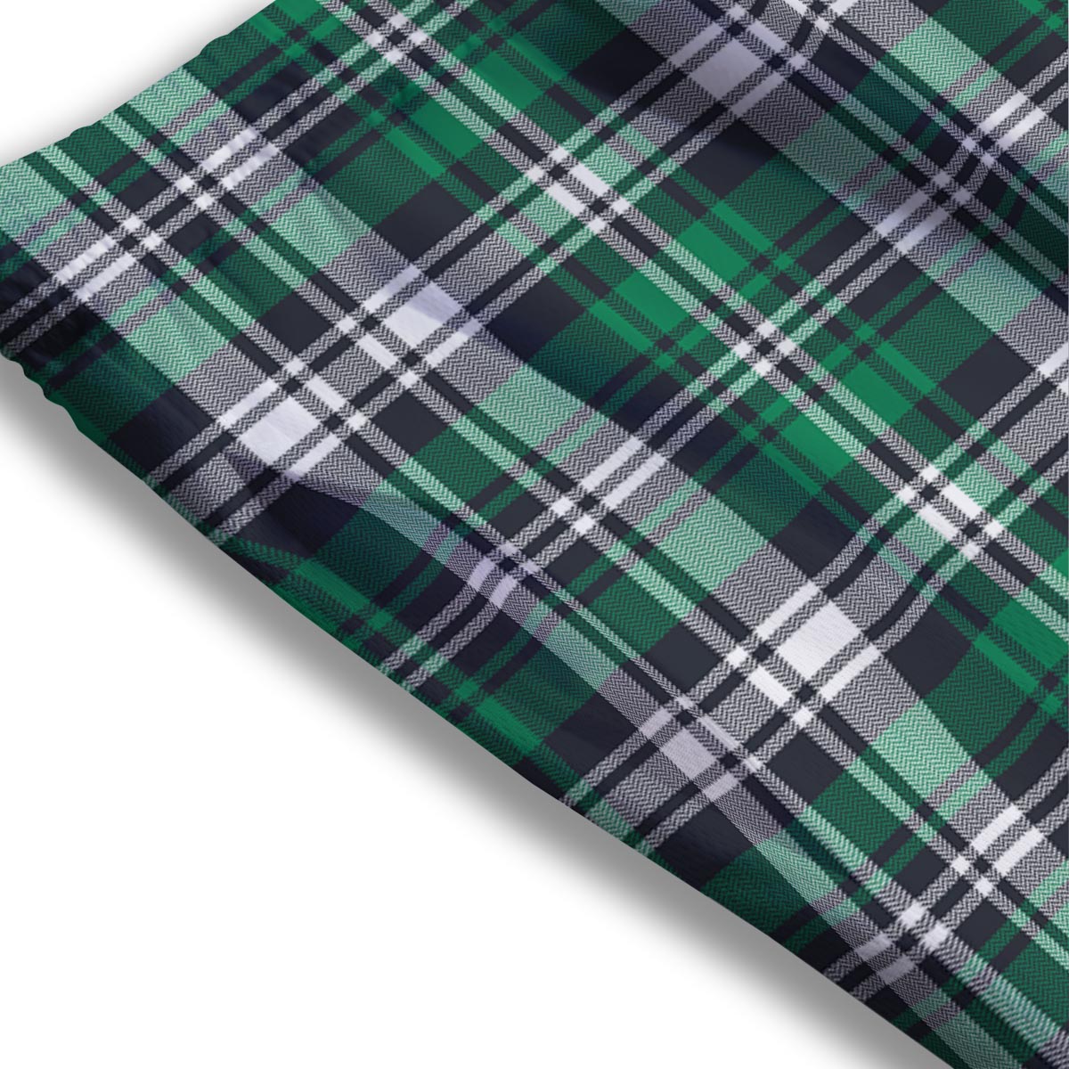 St. Patrick's Day Tartan Shamrock Print Pattern Mesh Shorts