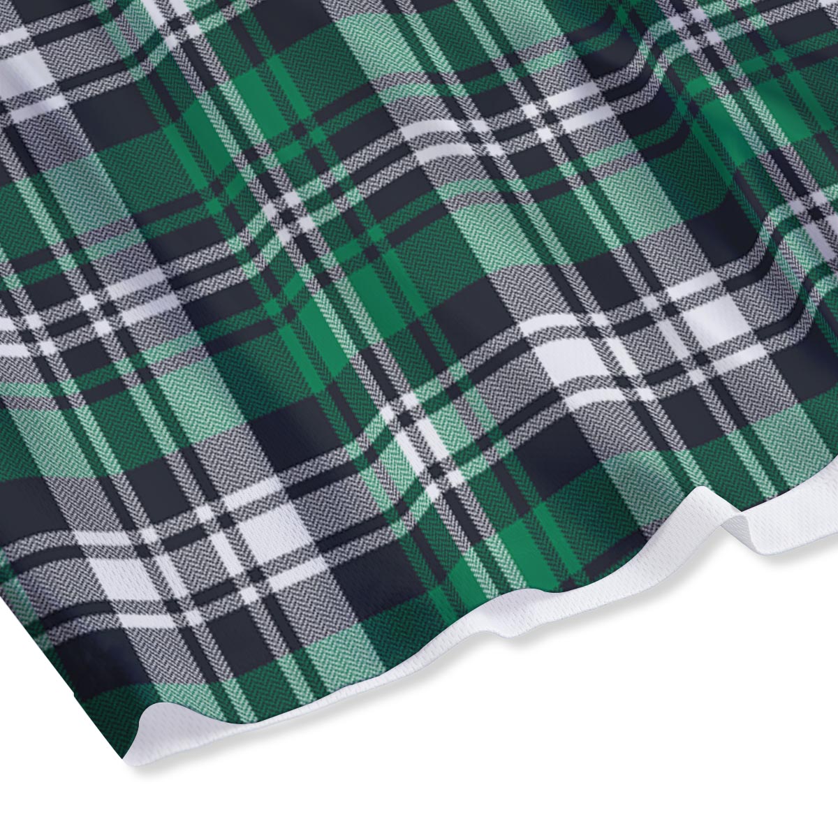 St. Patrick's Day Tartan Shamrock Print Pattern Mesh Shorts
