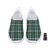 St. Patrick's Day Tartan Shamrock Print Pattern Nurse Shoes-grizzshop