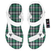 St. Patrick's Day Tartan Shamrock Print Pattern White Open Toe Sandals-grizzshop