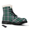 St. Patrick's Day Tartan Shamrock Print Pattern Winter Boots-grizzshop