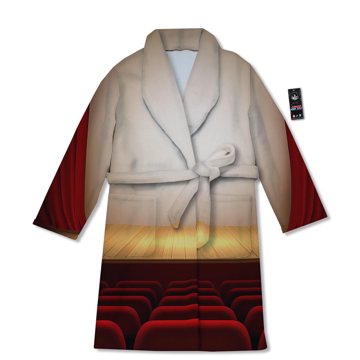 Stage Theater Print Bathrobe-grizzshop