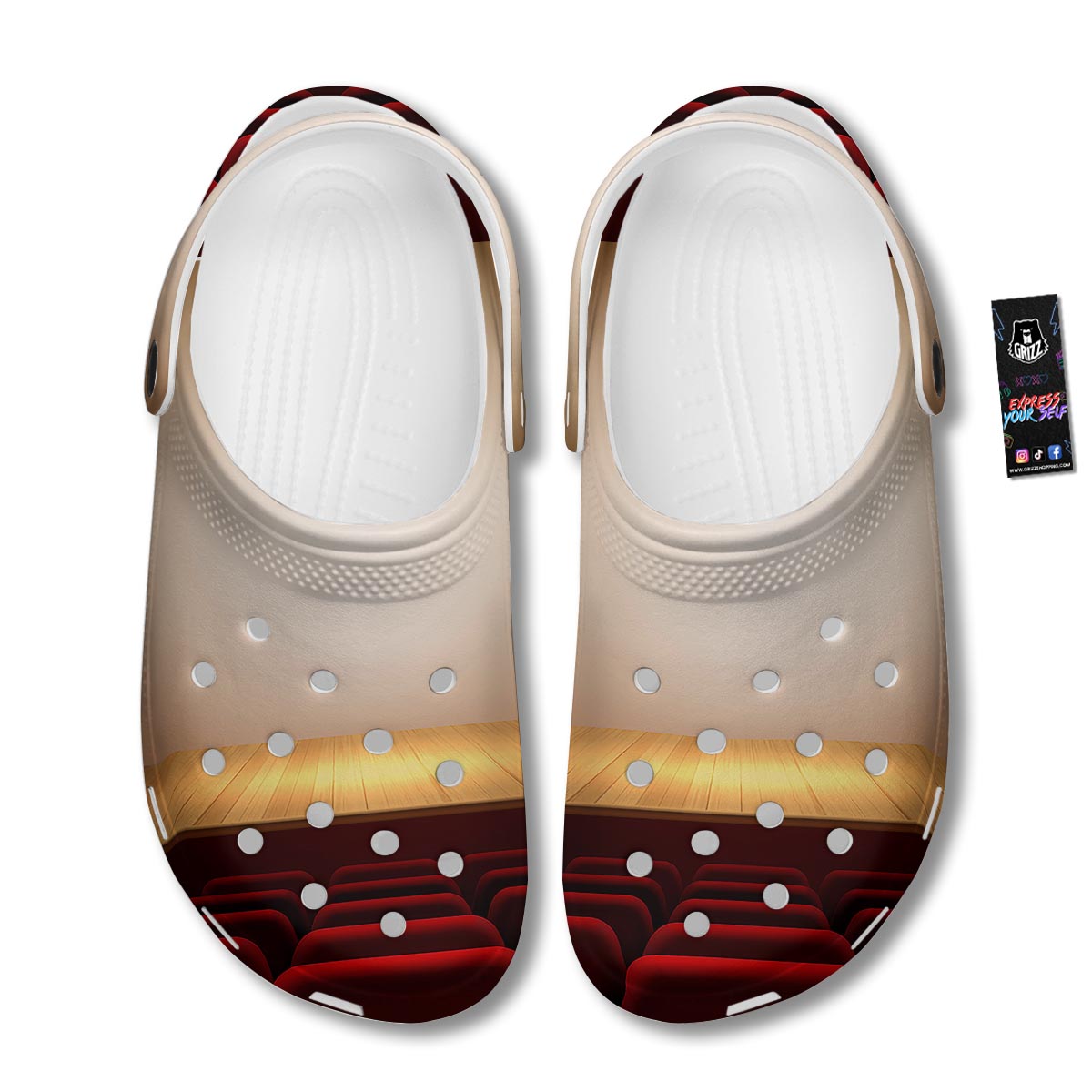 Stage Theater Print Clog-grizzshop