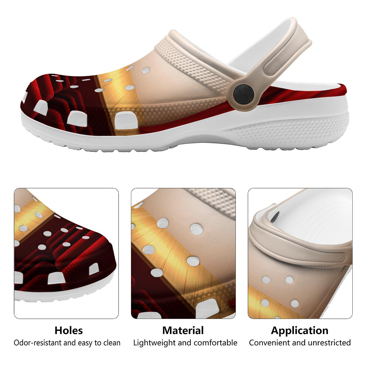 Stage Theater Print Clog-grizzshop