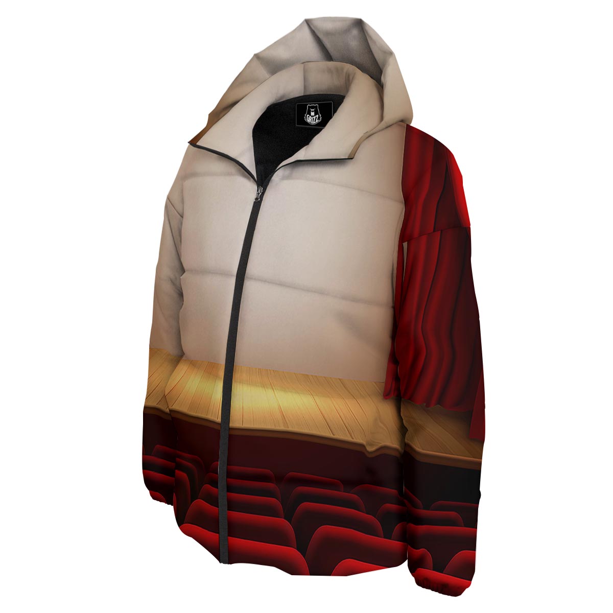 Stage Theater Print Down Jacket-grizzshop