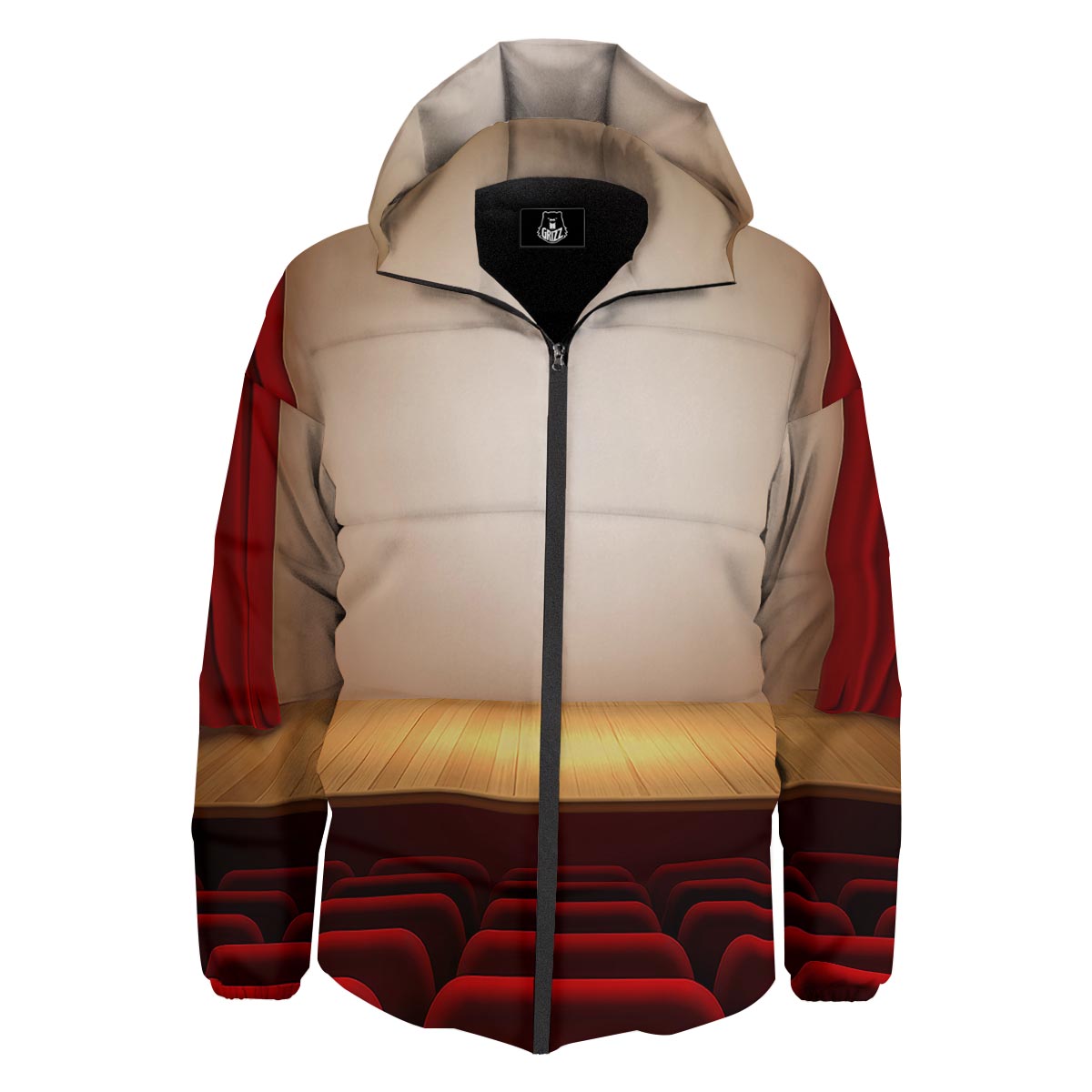 Stage Theater Print Down Jacket-grizzshop