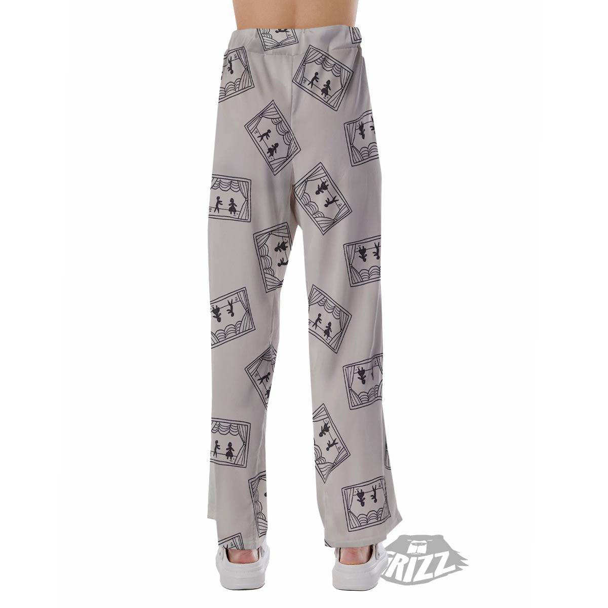 Stage Theater Print Pattern Pajama Pants-grizzshop