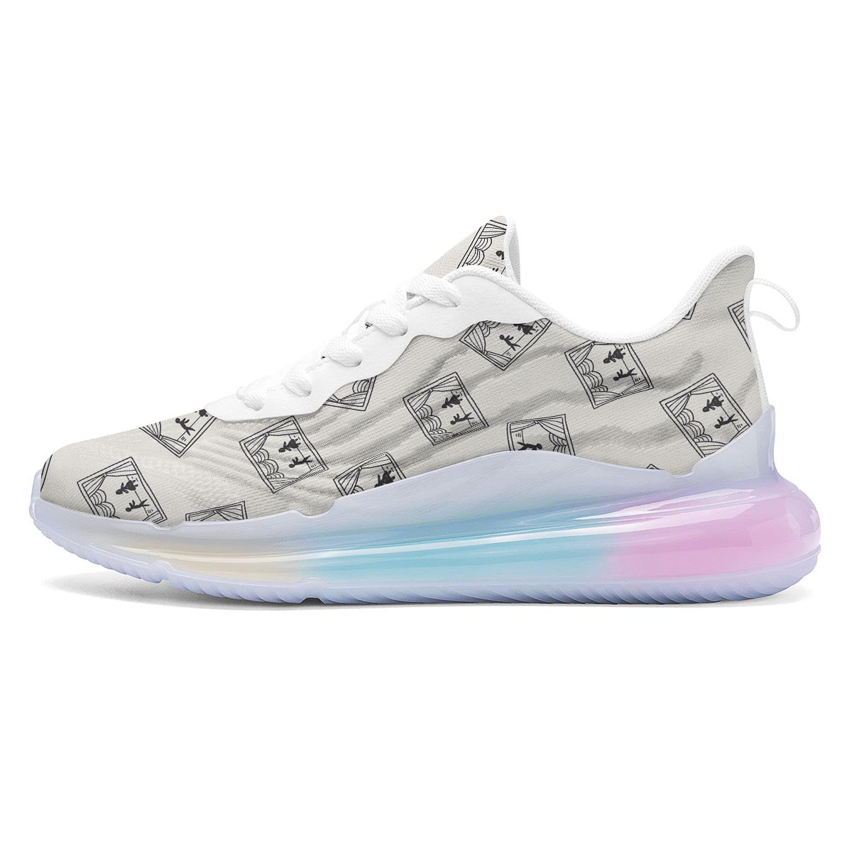 Stage Theater Print Pattern Running Sneakers-grizzshop