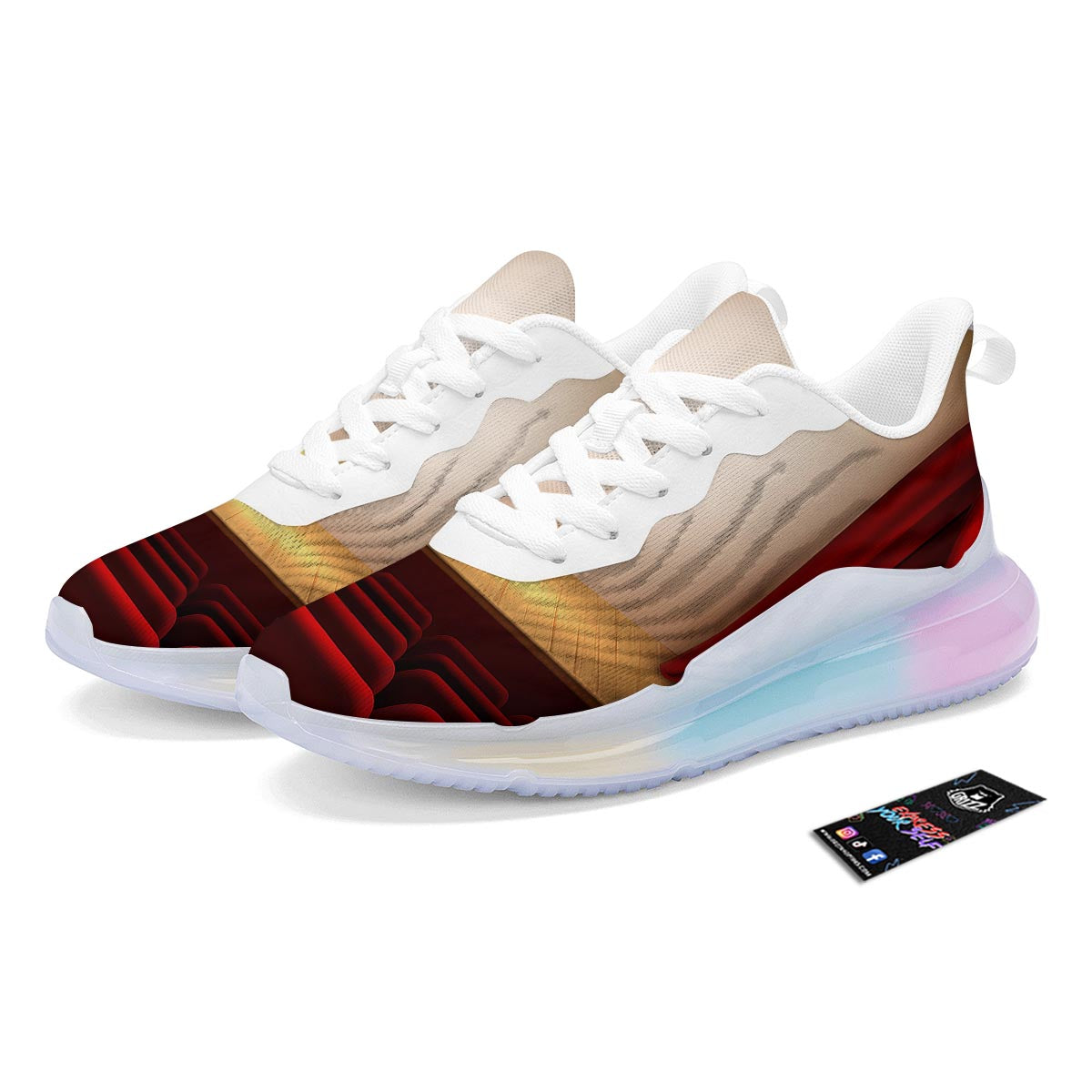 Stage Theater Print Running Sneakers-grizzshop