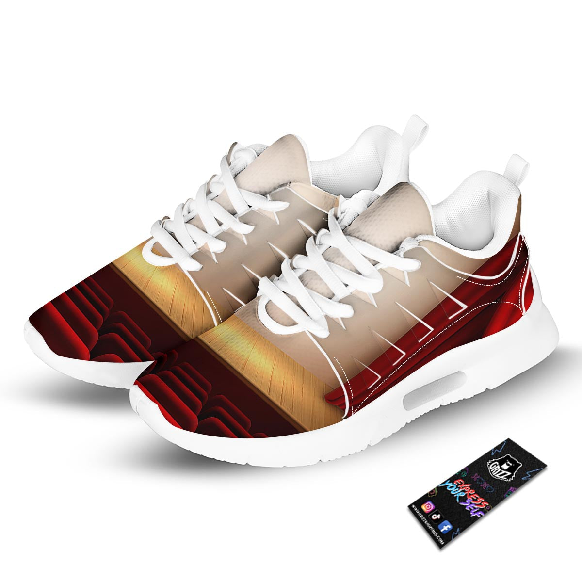 Stage Theater Print Tennis Shoes-grizzshop