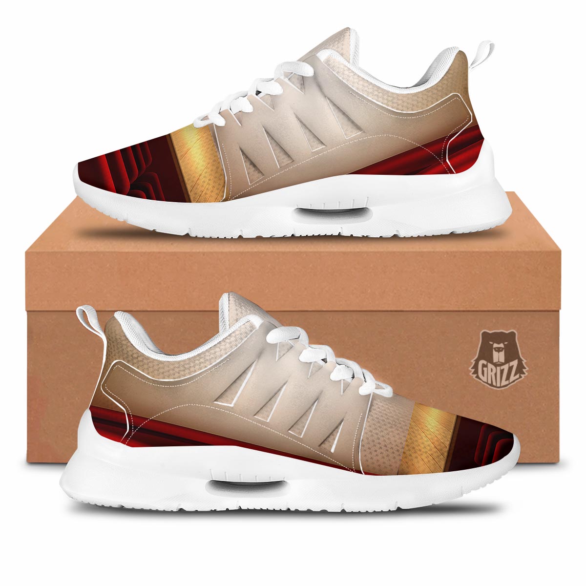 Stage Theater Print Tennis Shoes-grizzshop