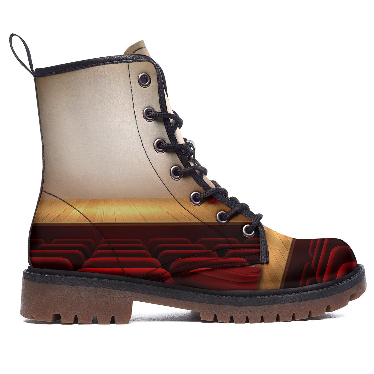Stage Theater Print Work Boots-grizzshop