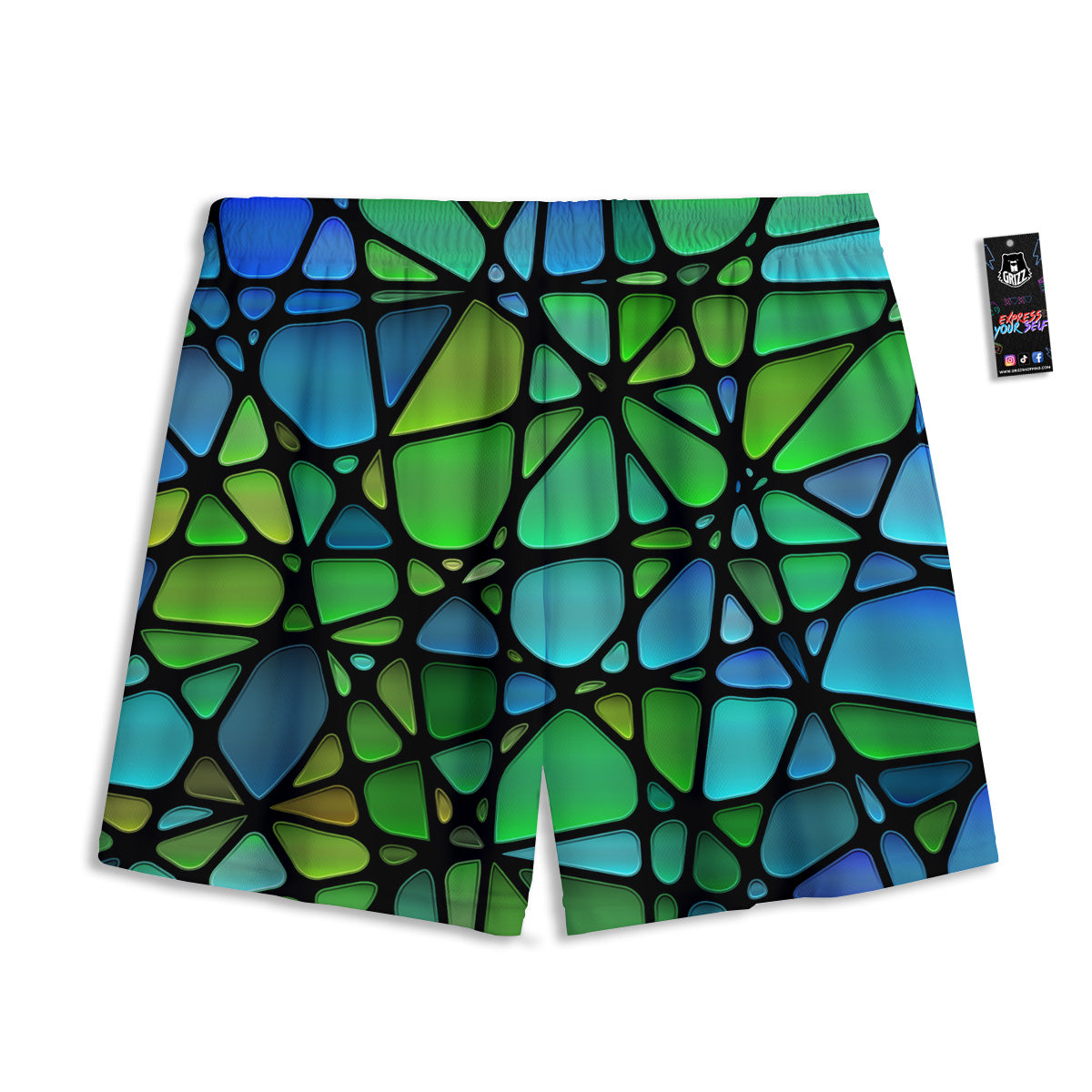 Skull Dreamcatcher Deer Print Mesh Shorts