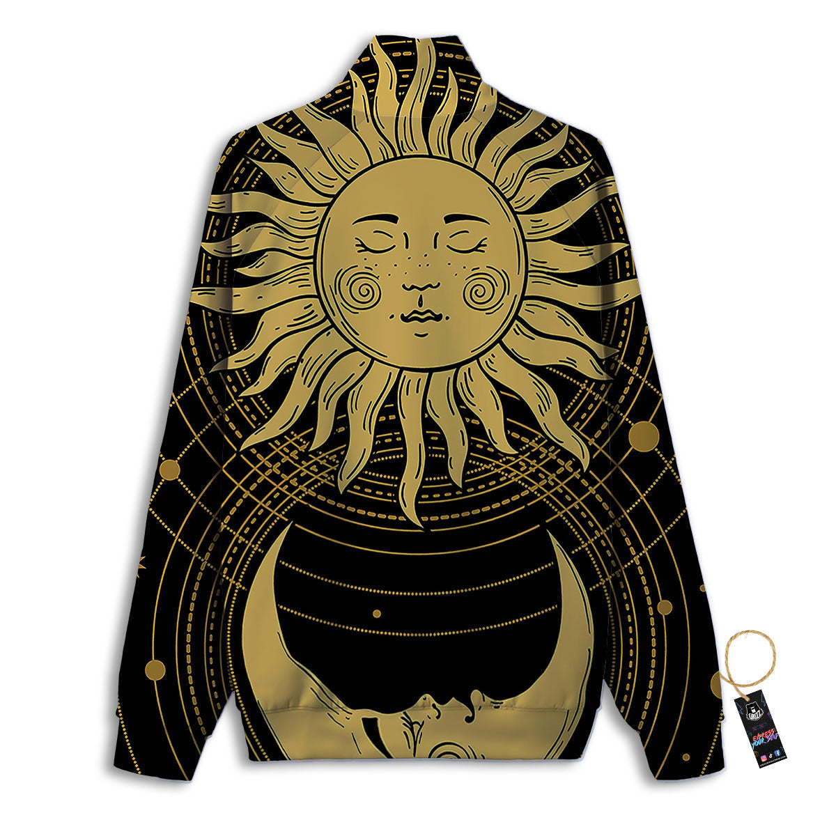Stained Glass Mosaic Purple Print Track Jacket-grizzshop